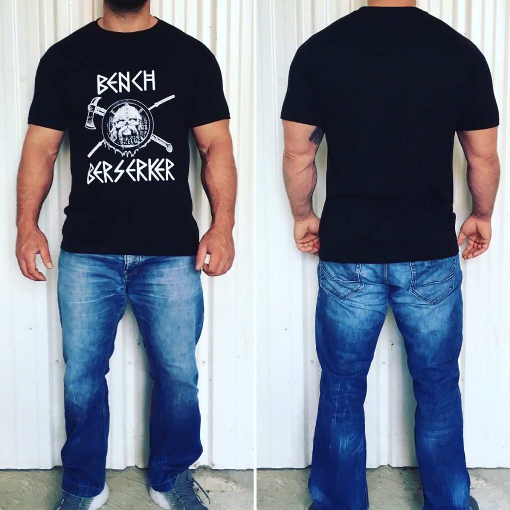 t-shirt bench berserker - tshirt baptiste deodati