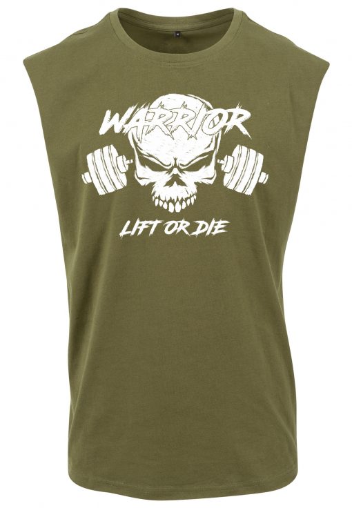 t-shirt sans manche warrior lift or die - tshirt sleeveless powerlifting