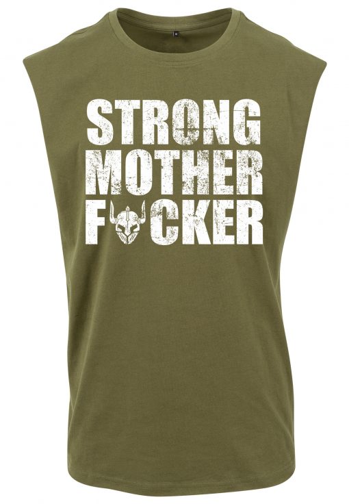 tshirt sans manche strong mother fucker - tshirt sleeveless musculation