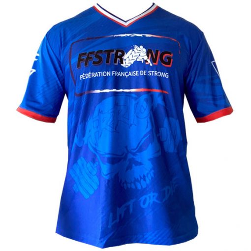 tshirt federation francaise strongman