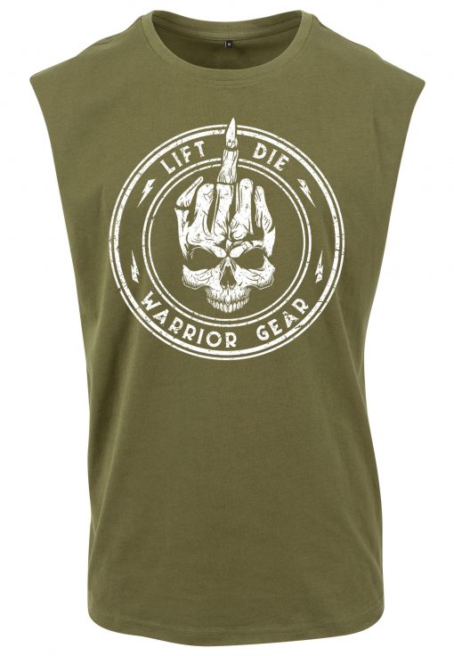 tshirt sans manche fitness warrior gear skullfucker